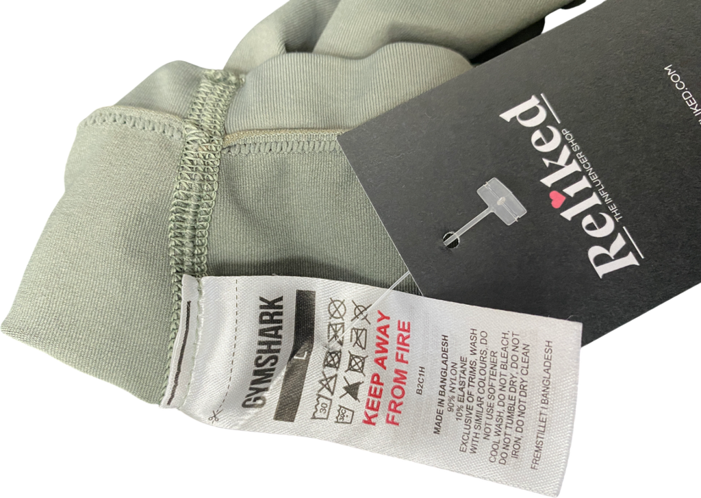 gymshark Green Contrast Seamless Leggings UK L