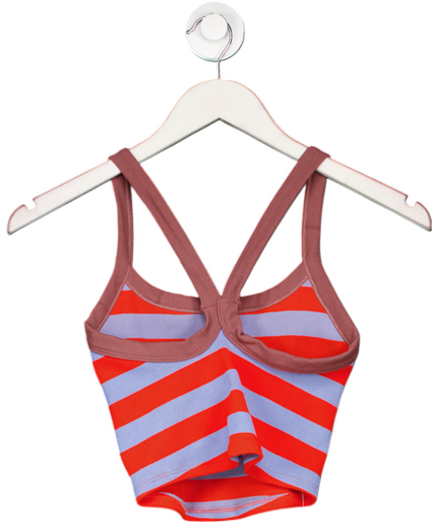 Free People Red Movement Red/ Blue All Clear Striped Cami Crop Top UK XS/S