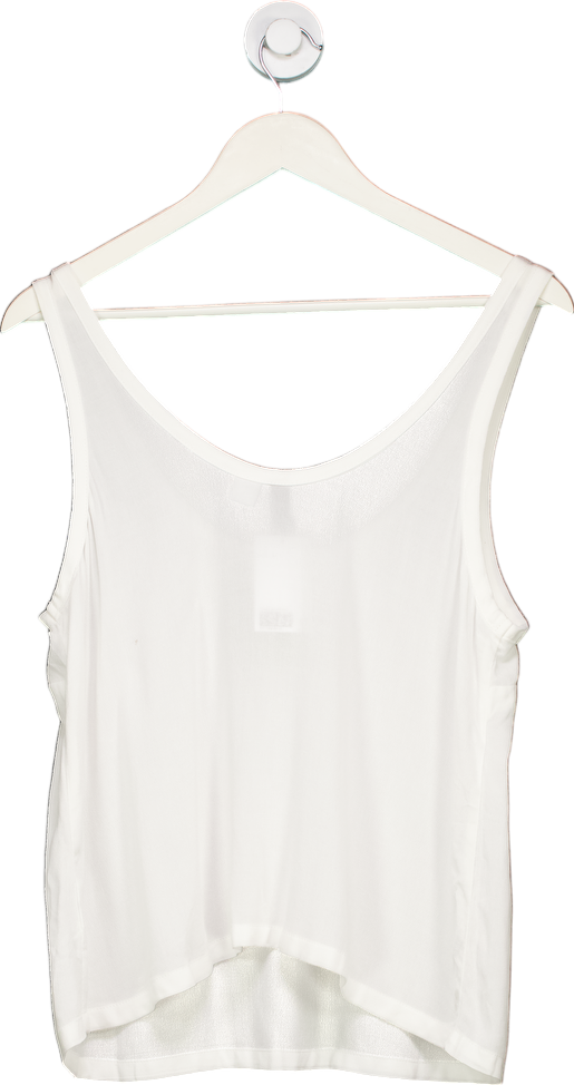 H&M White Divided Tank Top UK M