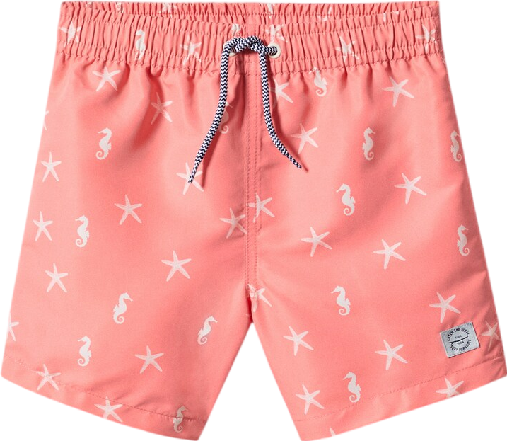 MANGO Red Star Print Swim shorts 5 Years