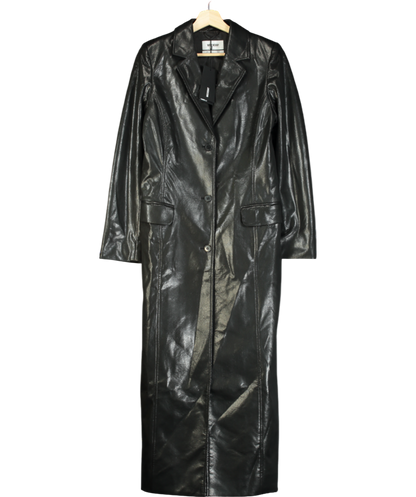 Nadine Merabi Metallic Nancy Faux Leather Coat UK S