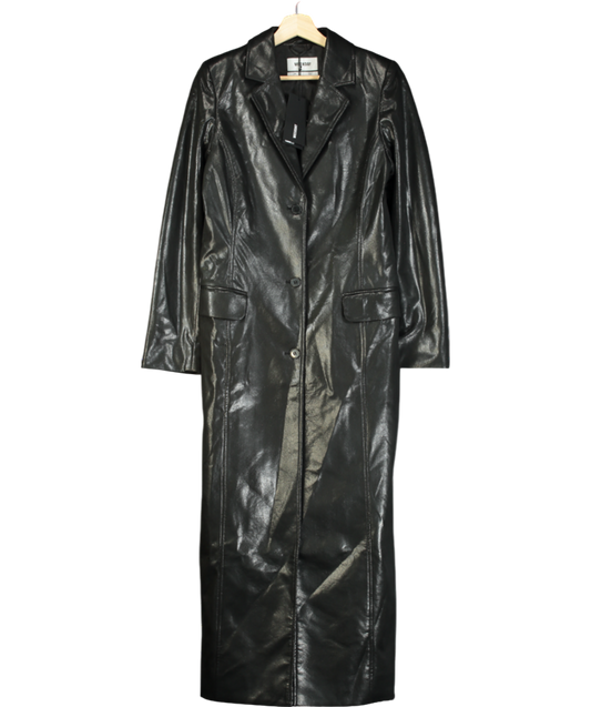 Nadine Merabi Metallic Nancy Faux Leather Coat UK S