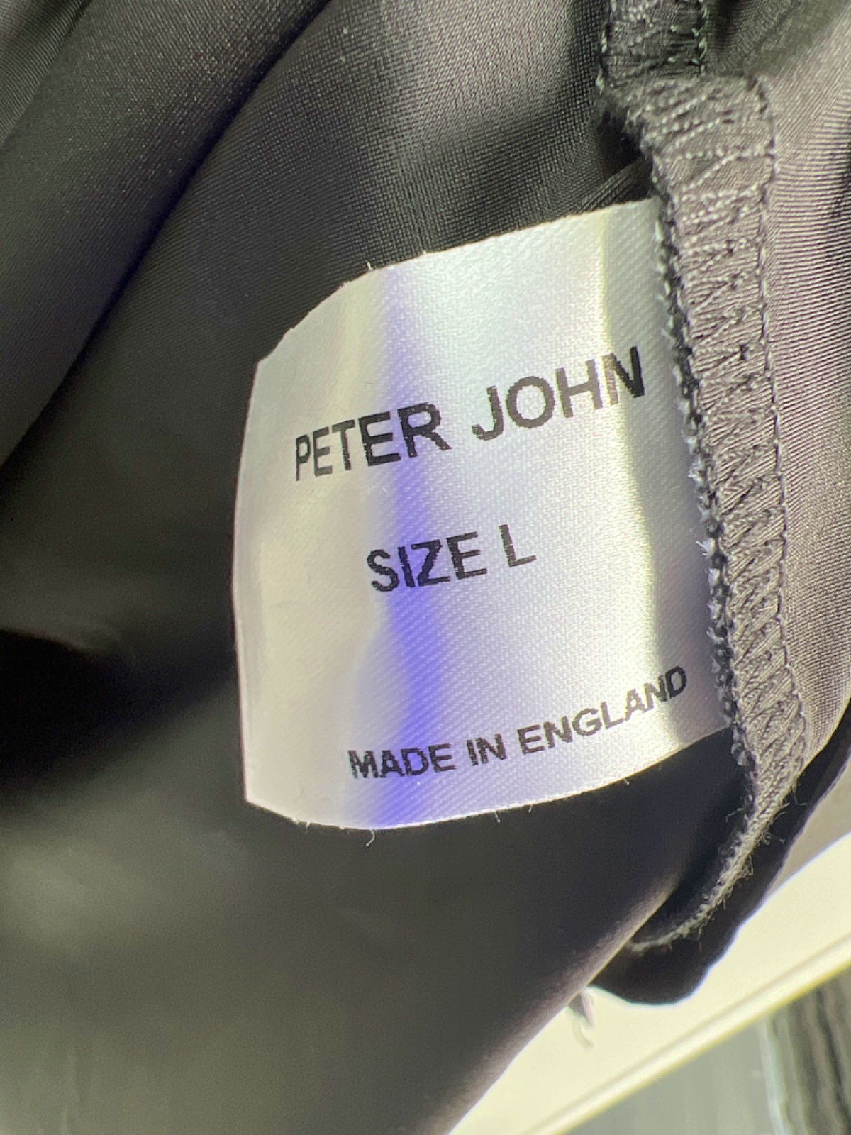 Peter John Black Long Sleeve Shirt L