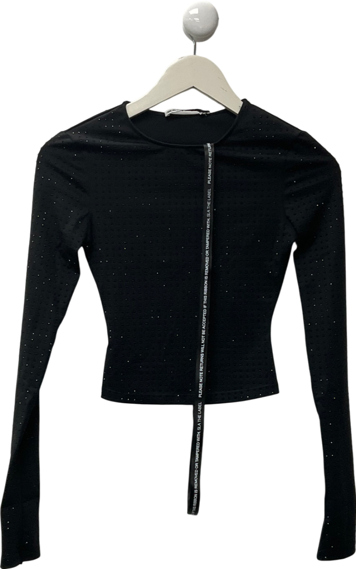 SLA the label Black Saffi Diamanté To UK XXS