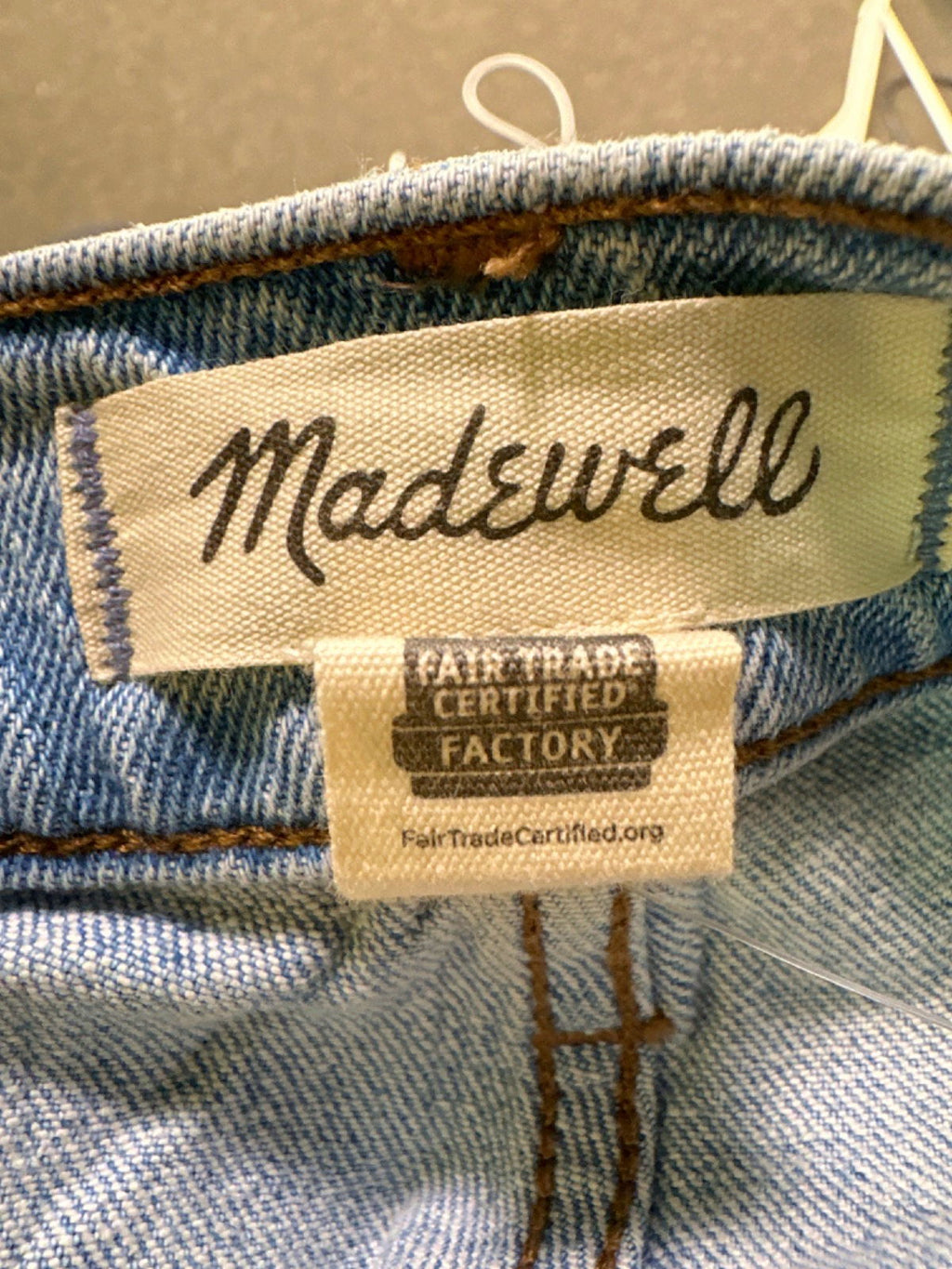 Madewell Light Blue Perfect Vintage Wide-Leg Crop Jean UK W25