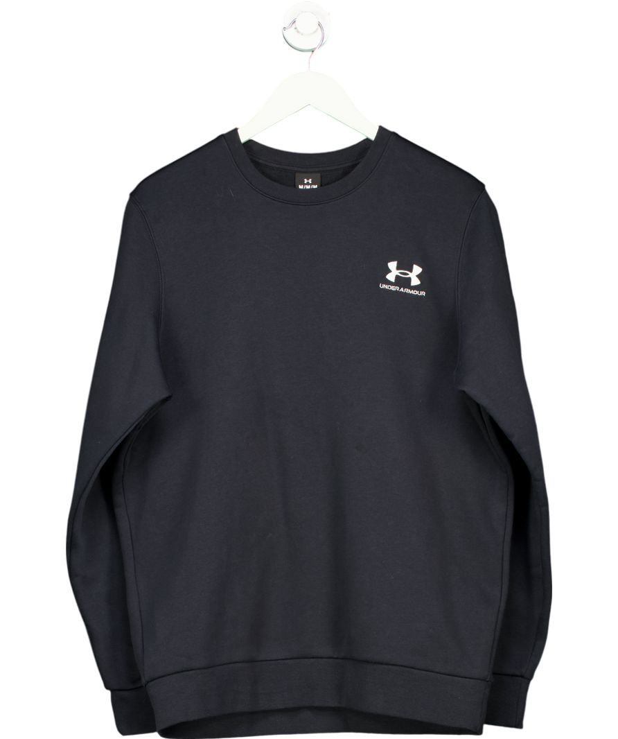 Under Armour Black UA Icon Fleece Taping Sweatshirt UK M