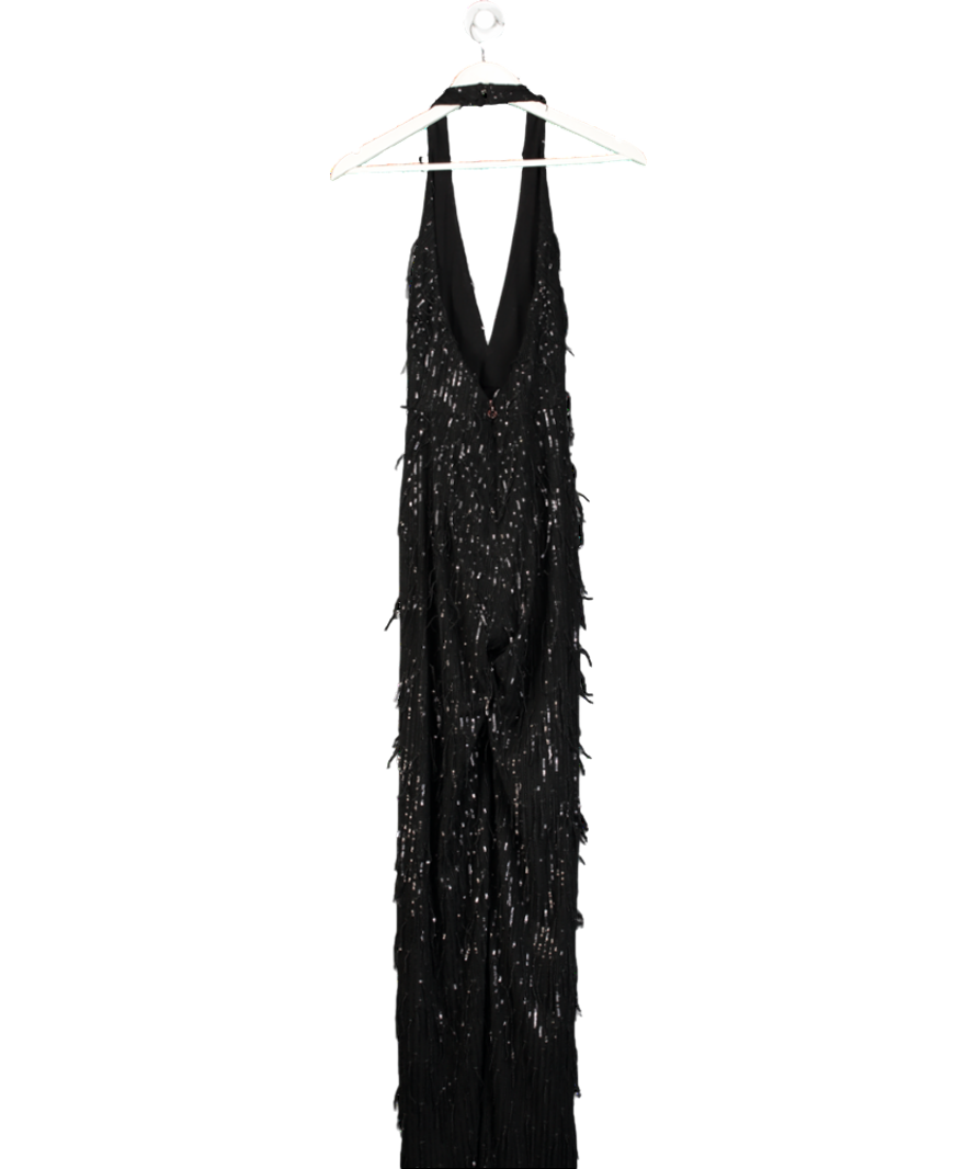 Nookie Black Karma Sequin Jumpsuit UK S