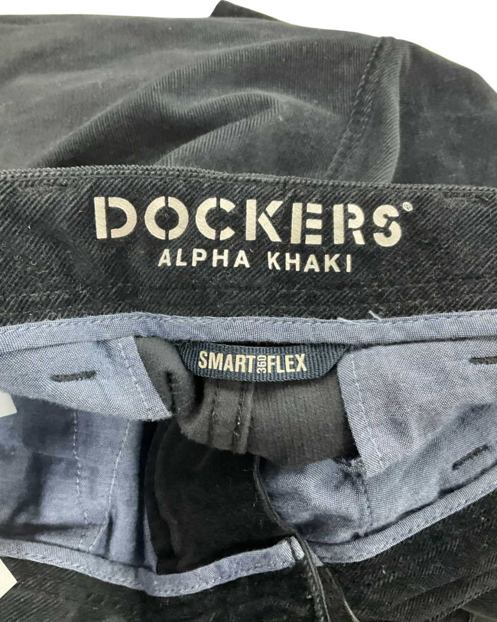 dockers Black Corduroy Trousers UK 10