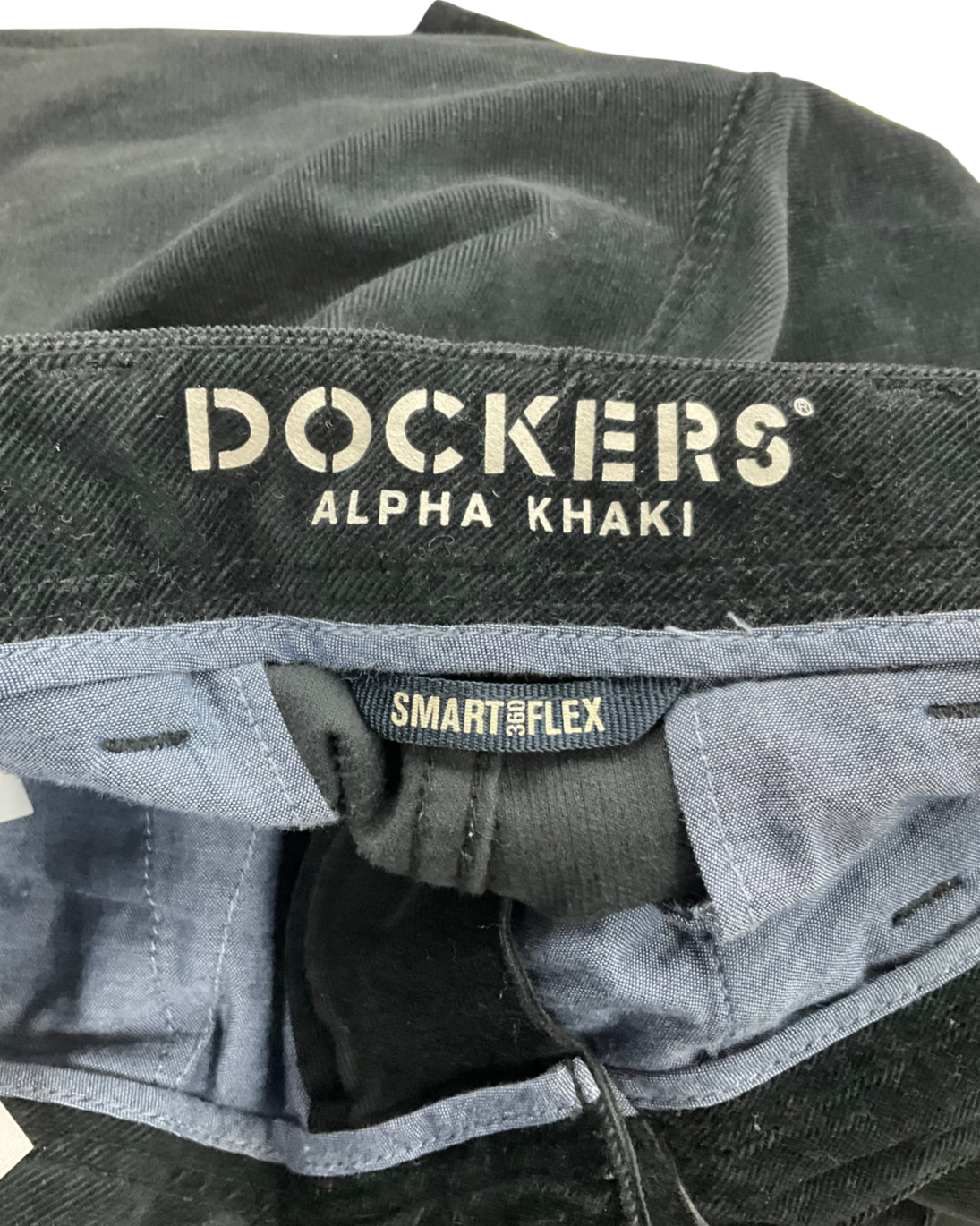 dockers Black Corduroy Trousers UK 10