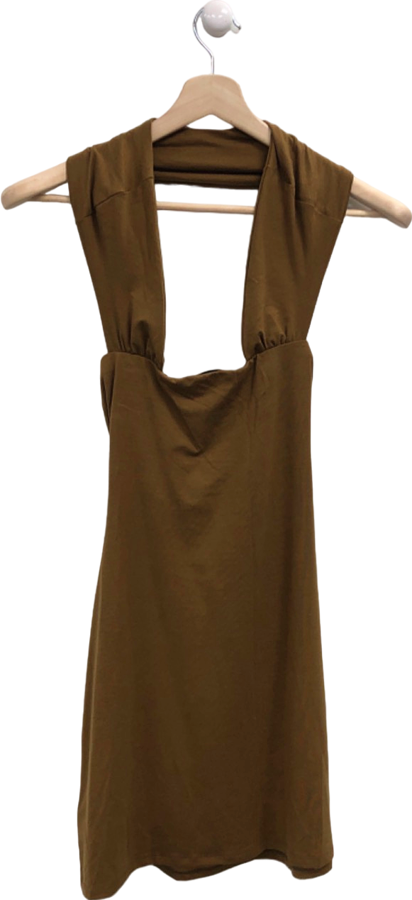 Reformation Brown Sleeveless Dress UK XS