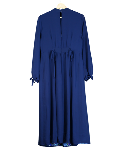 Whistles Blue Ivy Midi Dress UK 10