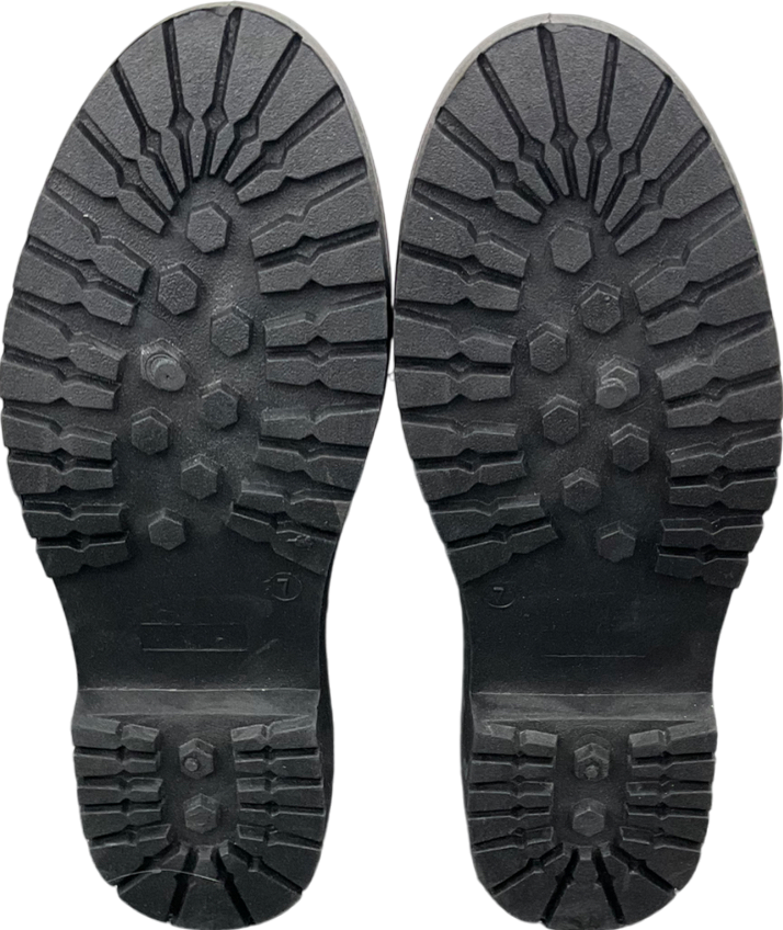 Be You Black Knee High Buckle Strap Lace Up Boots UK 6 EU 39 👠