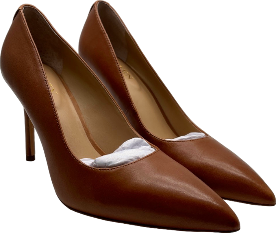 Ralph Lauren Polo Tan Lindella II Pointed Toe High Heel Shoes EU 37 (UK 4.5)