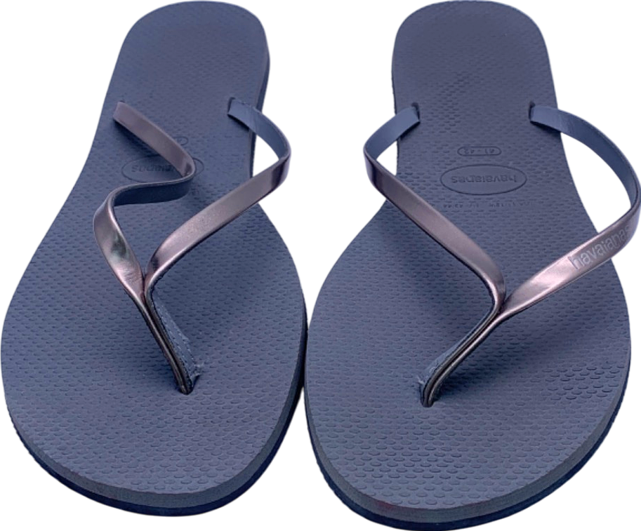Havaianas Grey Flip Flops EU 41/42 UK 8/9