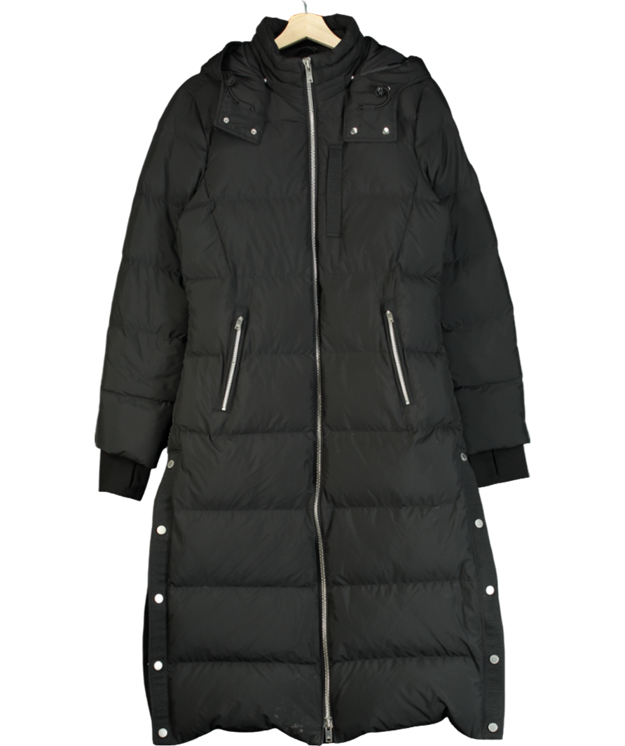 Moose Knuckles Canada Black Long Puffer Coat UK S