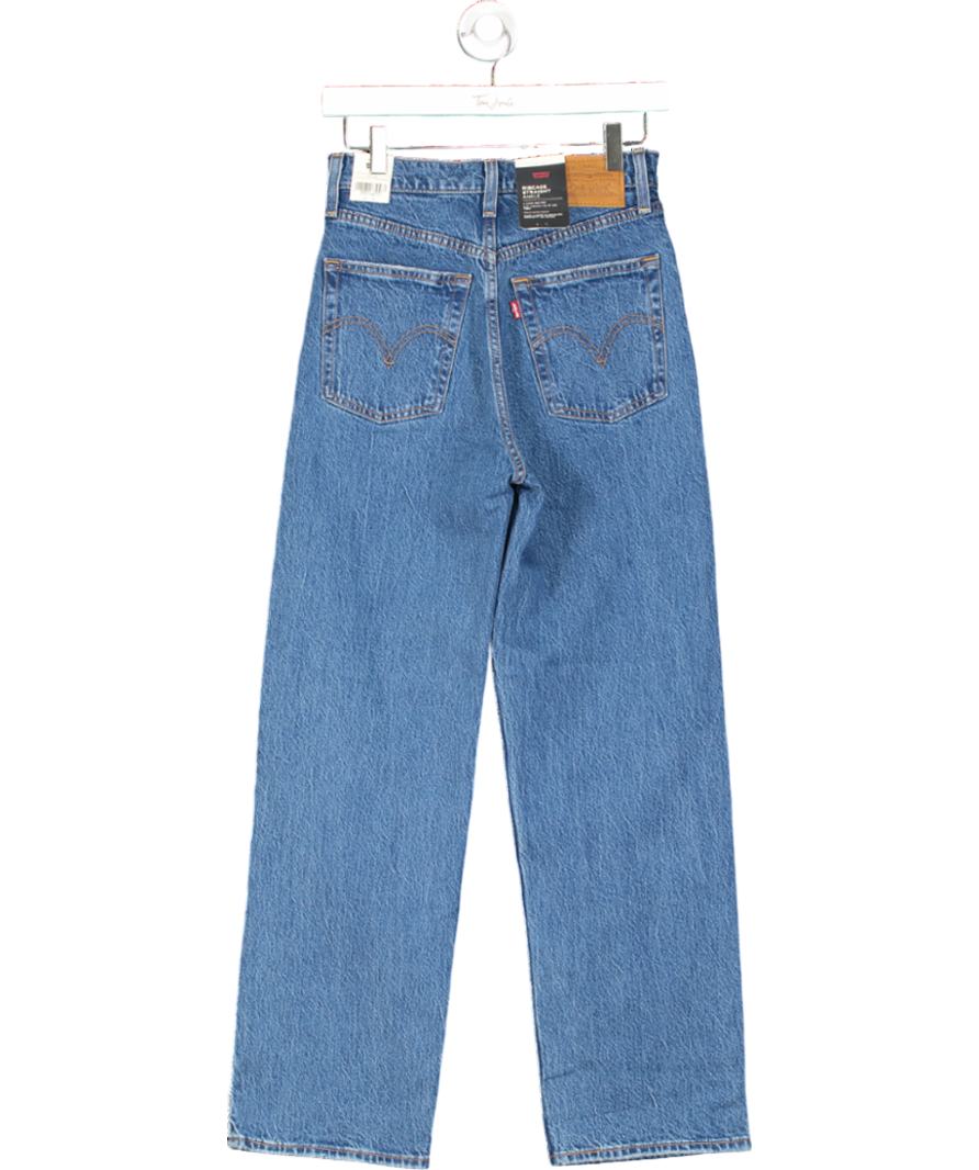 LEVI'S Blue Ribcage Straight Ankle Jeans L29 W27