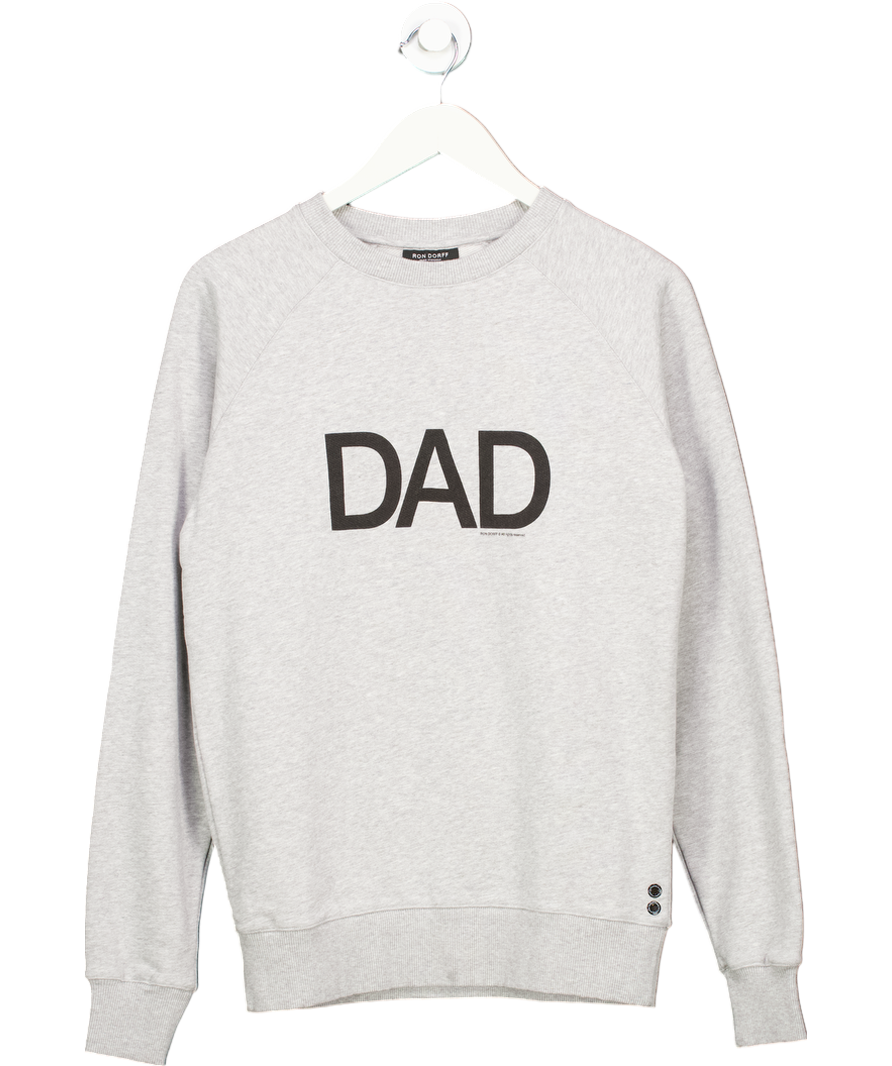 Ron Dorff Grey Organic Cotton Dad Sweatshirt UK XS