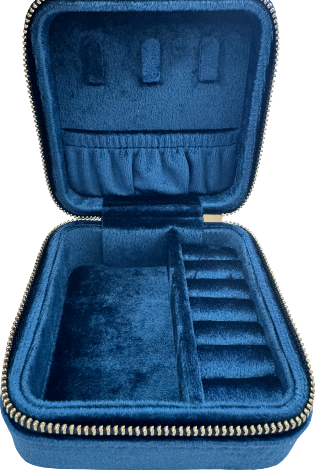 SIF JAKOBS Blue Velvet Jewellery Travel Box One Size