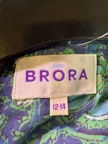 Brora Green/Purple Patchwork Jacket UK 12-14