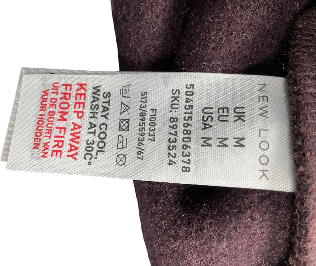 New Look Purple Textured Cropped Shacket UK M