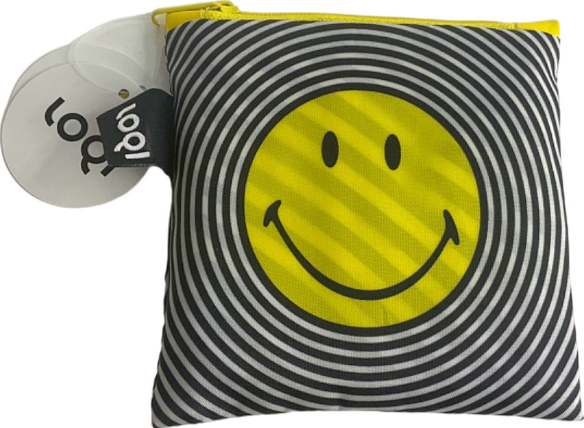 LOQI Yellow Smiley Tote Bag