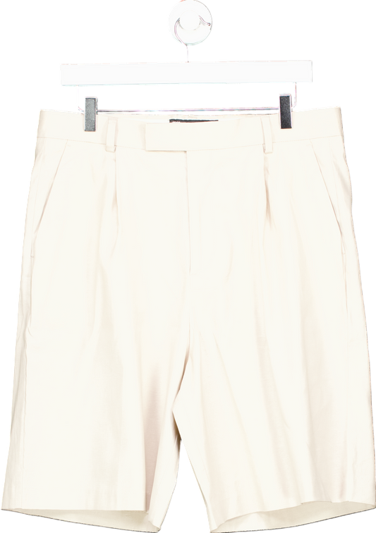 ASOS Design Cream Tailored Shorts UK 34W