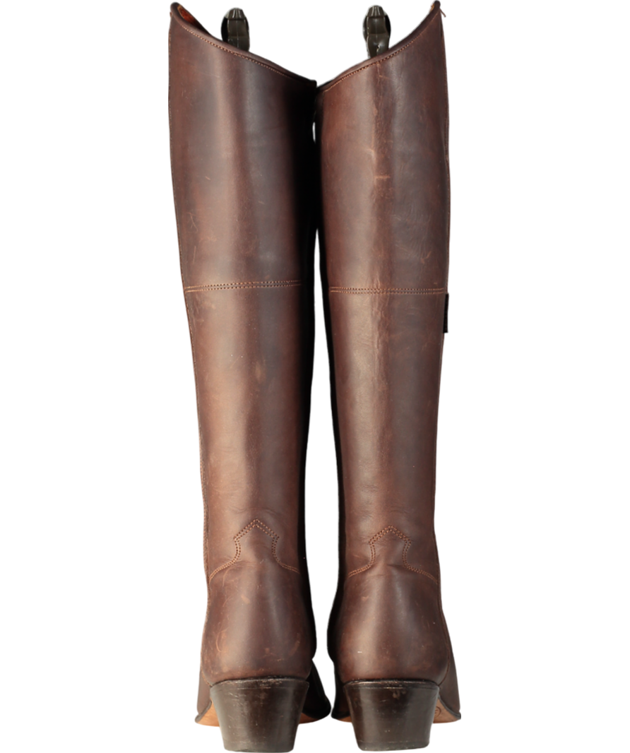Penelope Chilvers Brown Knee High Leather Boots UK 3 EU 36 👠
