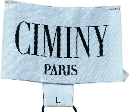 Ciminy Paris Beige Star Printed Jacket UK L