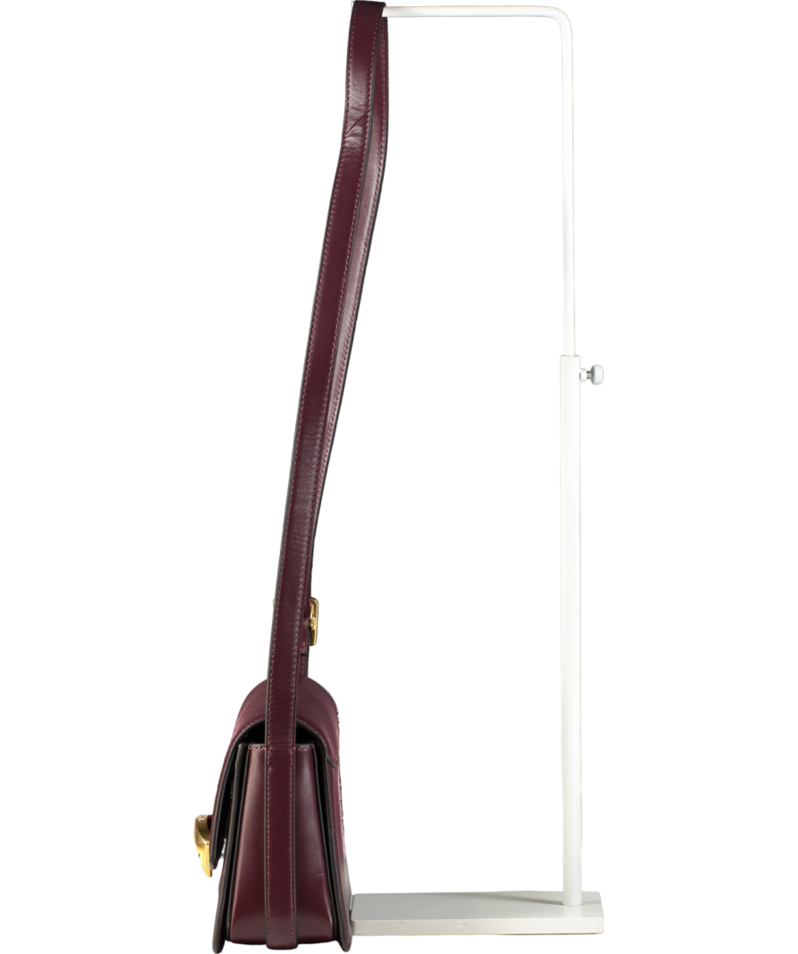 3.1 Phillip Lim Wine Red Leather ID Leather Shoulder Bag