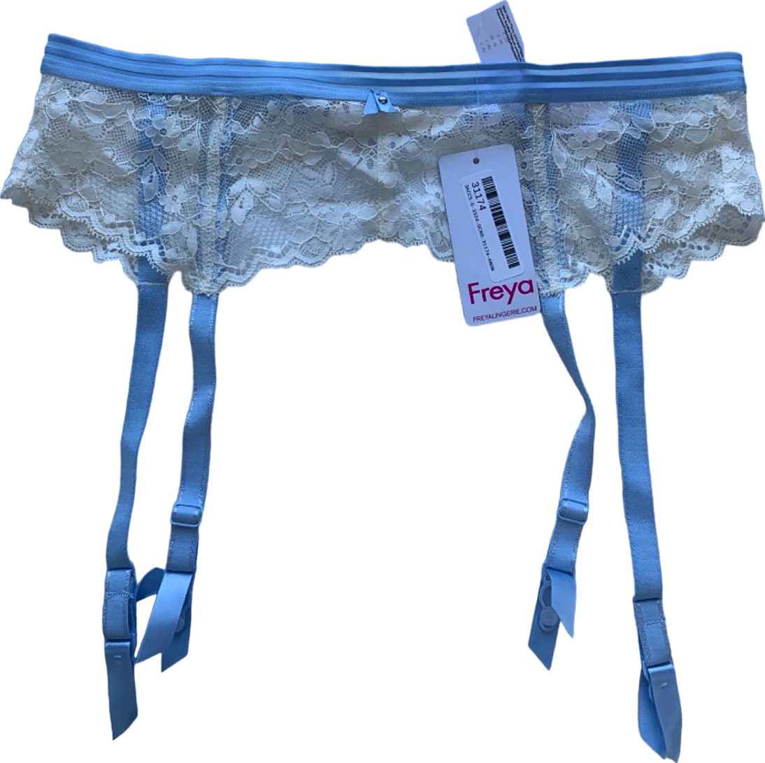 Freya Blue Lace Garter Belt Offbeat UK S