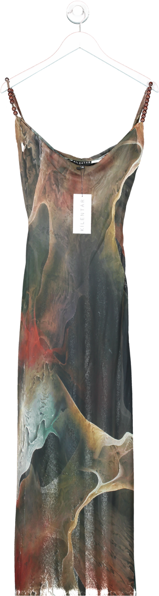 Kilentar Multicoloured Valco Sheer Maxi Dress UK XS