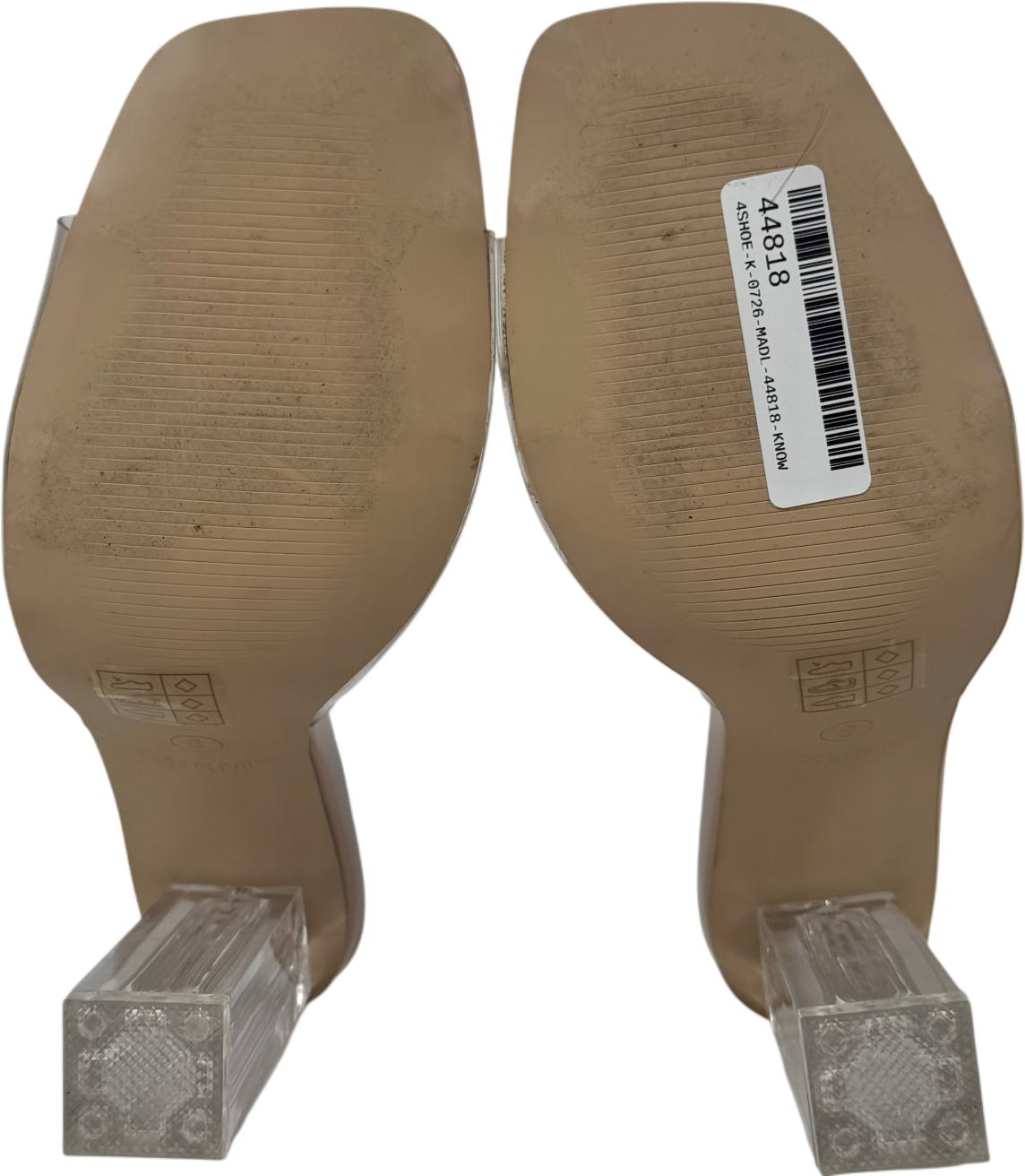 Nude Wide Fit Sparra Barely Bebo Barely There Heeled Sandals UK 6 EU 39 👠