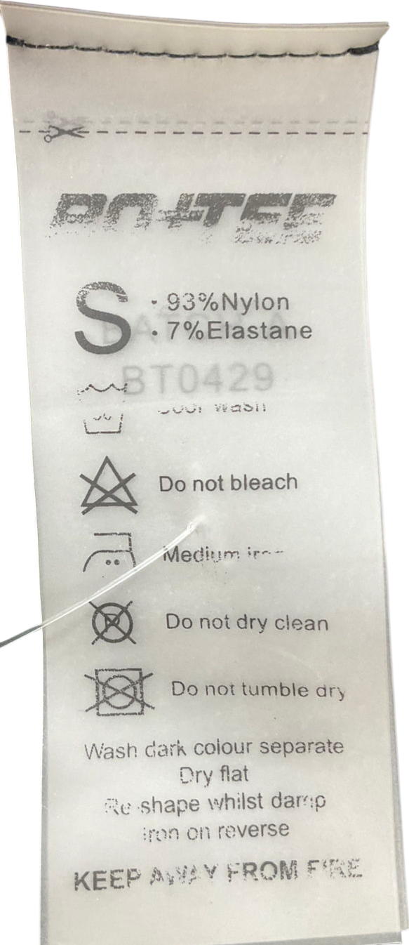 Bo + Tee Blue High Waisted Ruched Bum Shorts UK S