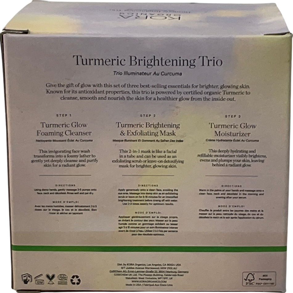 kora Turmeric Brightening Trio One size