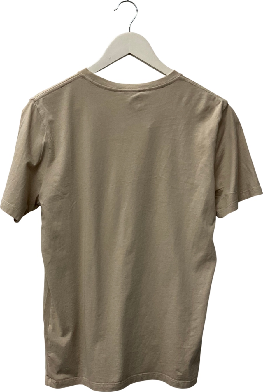 REISS Beige Crew Neck T-shirt In Stone UK S