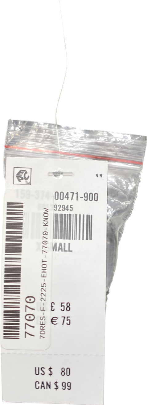 Abercrombie & Fitch Black Bubble Hem Mini Dress UK S