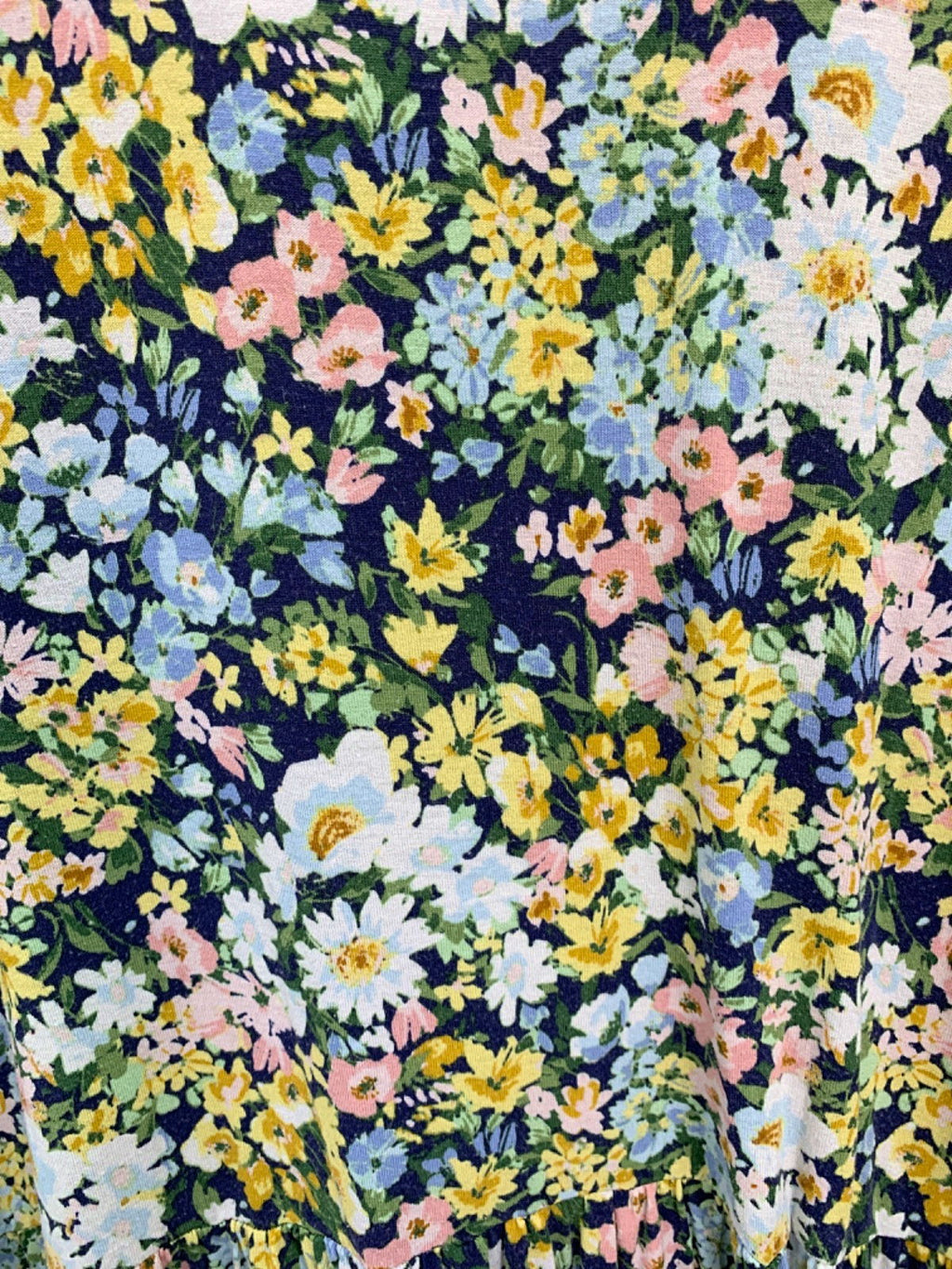 Yours Navy Floral Print Dress UK 30-32