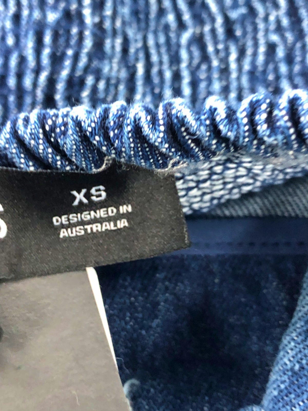 Lioness Blue Denim Strapless top UK 8