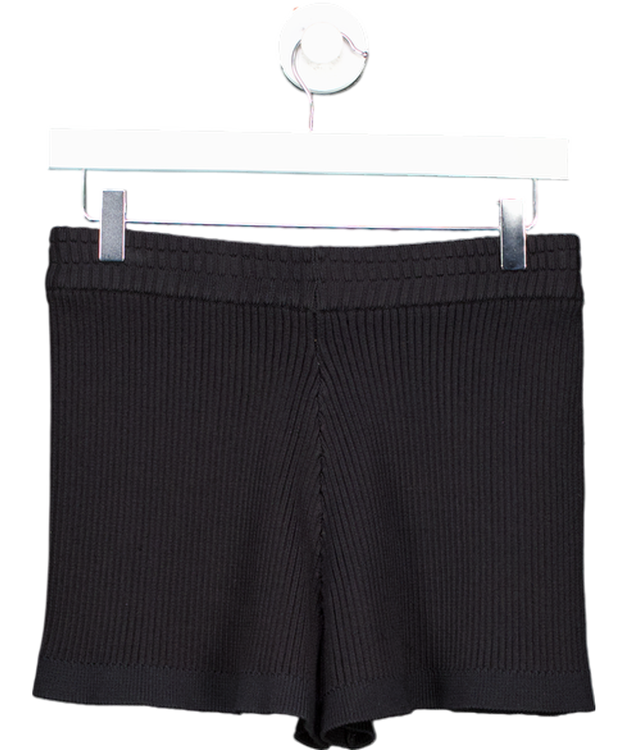 By Dyln Black Knitted Mini Shorts UK M