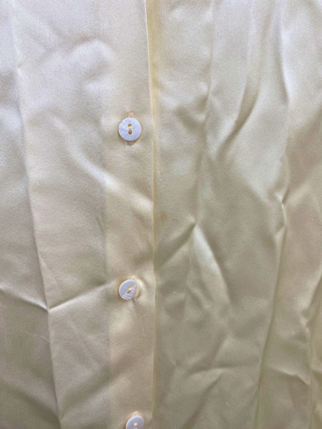 LilySilk Cream Classic Silk Shirt UK Size 10