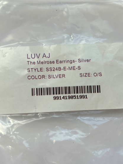 Luv AJ Silver The Melrose Earrings O/S