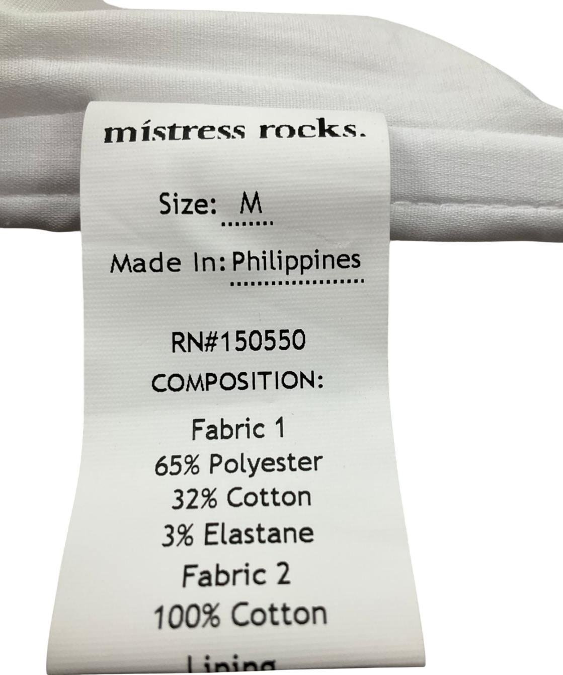 Mistress Rocks White Embroidered Floral Top UK M