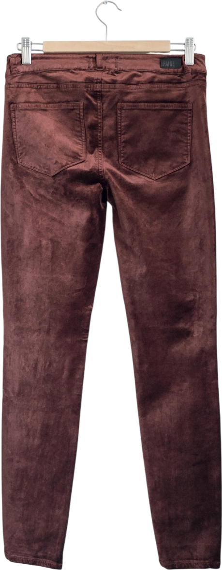 PAIGE Verdugo Ultra-skinny Brown Velvet Jeans W27