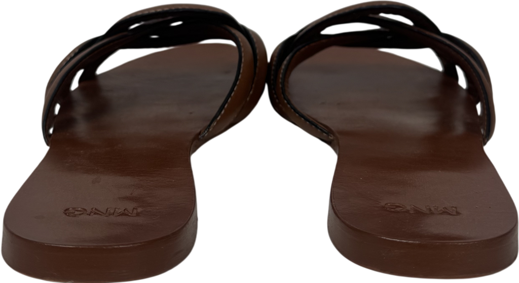 MANGO Beige Leather Straps Sandals UK 7 EU 40 👠