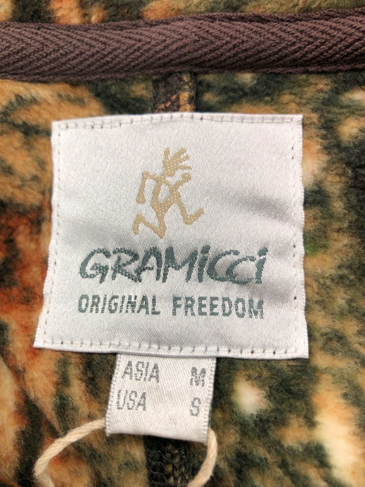 Gramicci Leaf Camo Thermal Fleece Jacket UK M