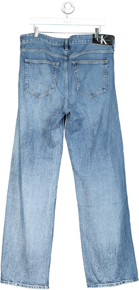 Calvin Klein Jeans Blue Straight Leg Denim Jeans W32 XL32