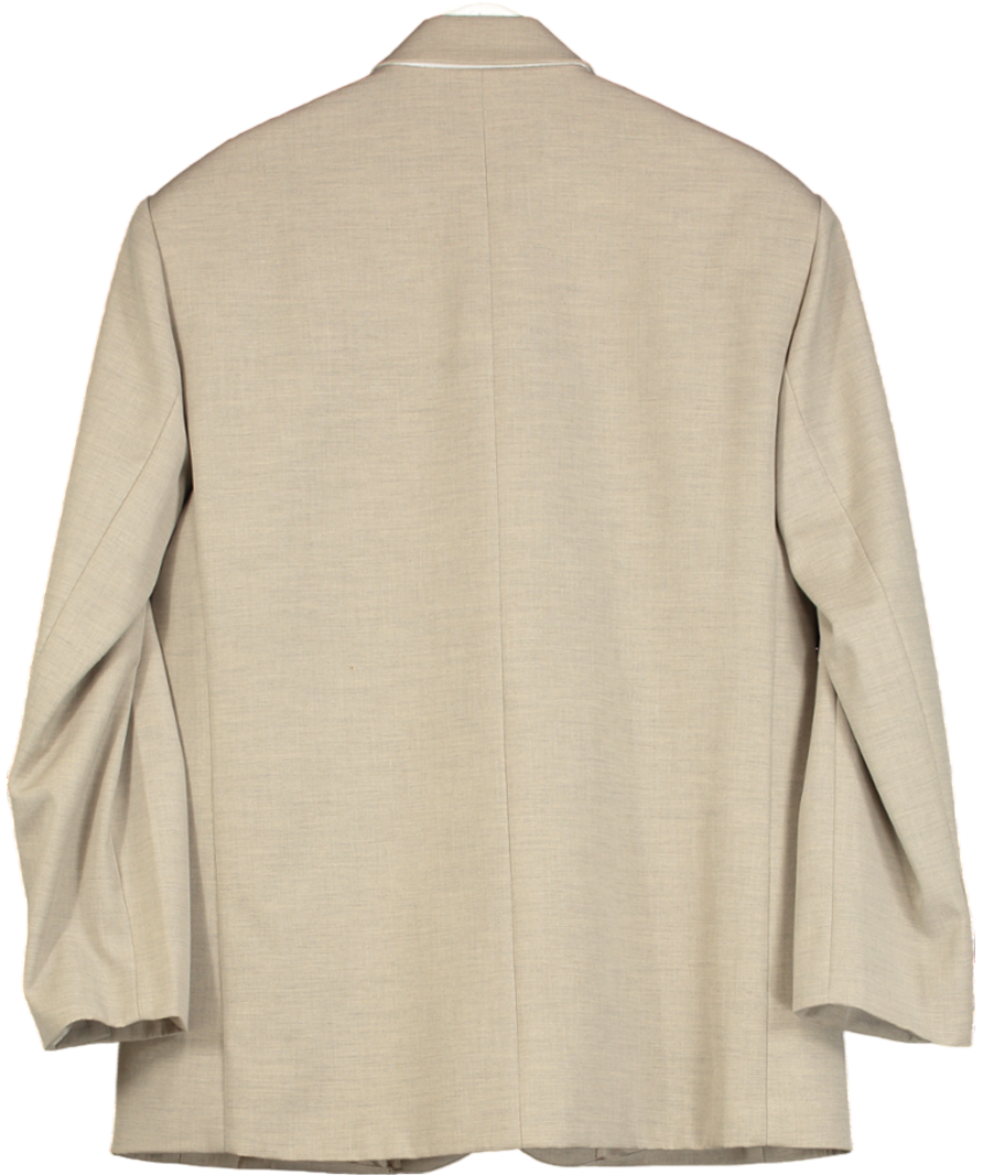 FRANKIE SHOP Beige Gelso Oversized Blazer UK XS/S