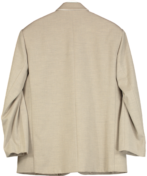 FRANKIE SHOP Beige Gelso Oversized Blazer UK XS/S