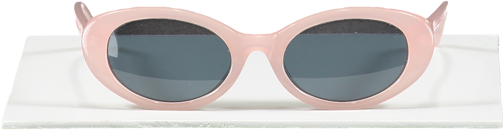 Roberi & Fraud Light Pink Betty Tinted Lens Oval Sunglasses