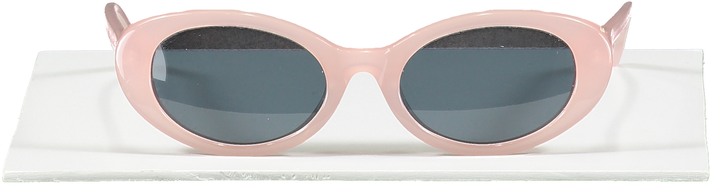 Roberi & Fraud Light Pink Betty Tinted Lens Oval Sunglasses